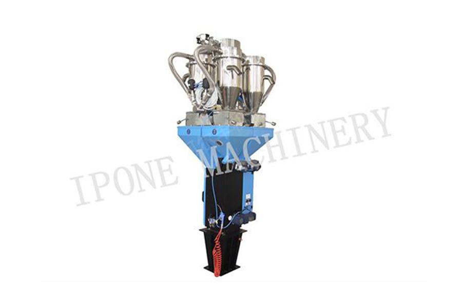 Weighing type mixing and suction machine