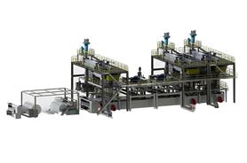 SSMMS spunmelt nonwoven production line (five die)