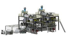 SMS spunmelt nonwoven production line (three-die)